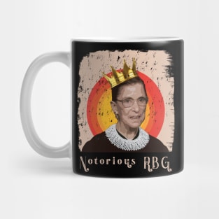 Retro Vintage Notorious RBG Feminist for Ruth Bader Ginsburg Mug